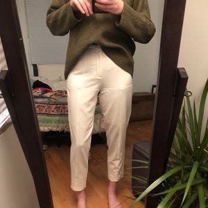 J.O.A. Pants - J.O.A. Panel White Pant J.O.A. Pants - J.O.A. Panel White Pant